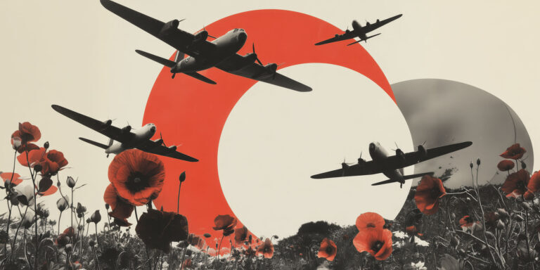 anachoretique_army_planes_in_a_circle_pointing_toward_poppies_a_ce1a7091-9770-422f-a404-66a136fddfc4-topaz